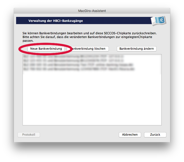Neue Bankverbindung