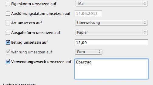 MacGiro 7 Umdisponieren